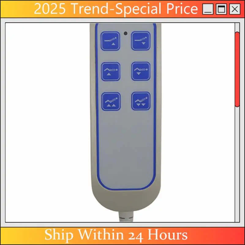 

A61Z Deals SK-04 Lift Chair Hand Controller IP66 Lifting Bed Remote Control Electric Push Rod Controller With 8 Pin 9 Core Plug