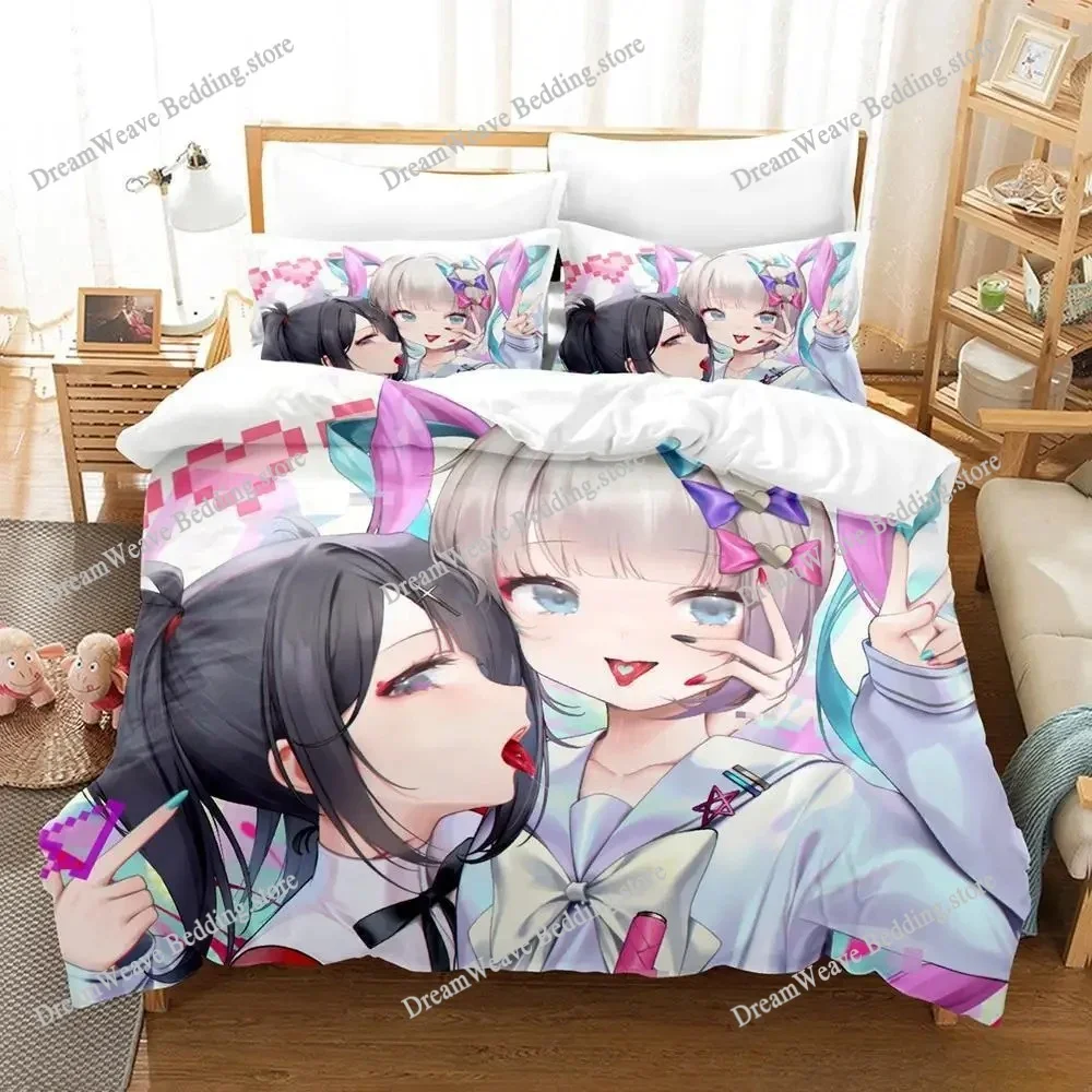 

NEEDY GIRL OVERDOSE Cartoon Poster Sheets Quilt Covers Bedding Dormitory Sheets Bedding Set Soft Warm Bedding Set Luxury Gift741