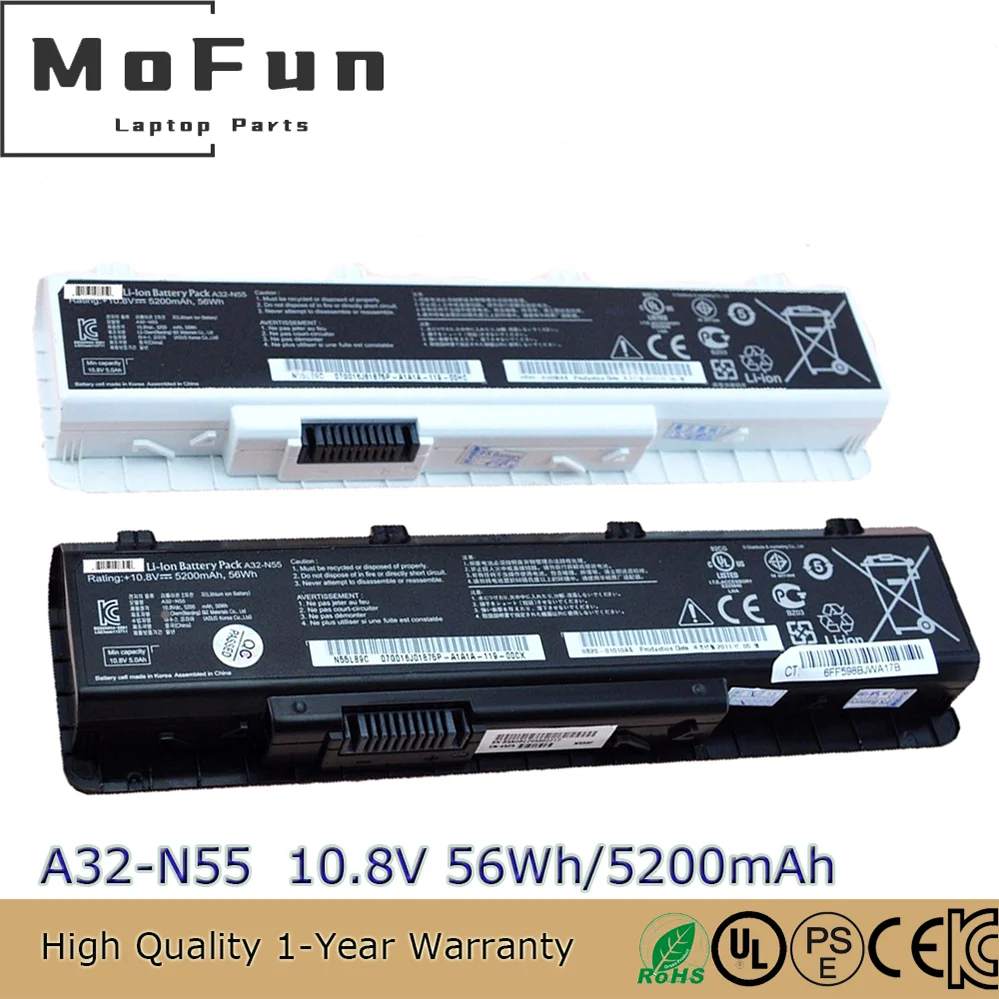 

Оригинальная батарея A32-N55 для Asus N45 N45E N45S N45F N45J N55 N55E N55S N75 N75E