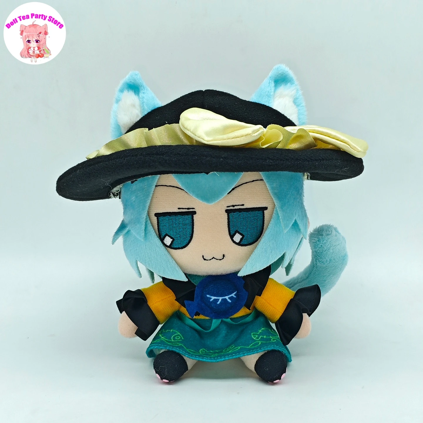 

16CM Anime Touhou Project Komeiji Koishi Fumo Series Cute Cat Plush Cotton Doll Pillow 20CM Cartoon Sitting Plushie Mascot