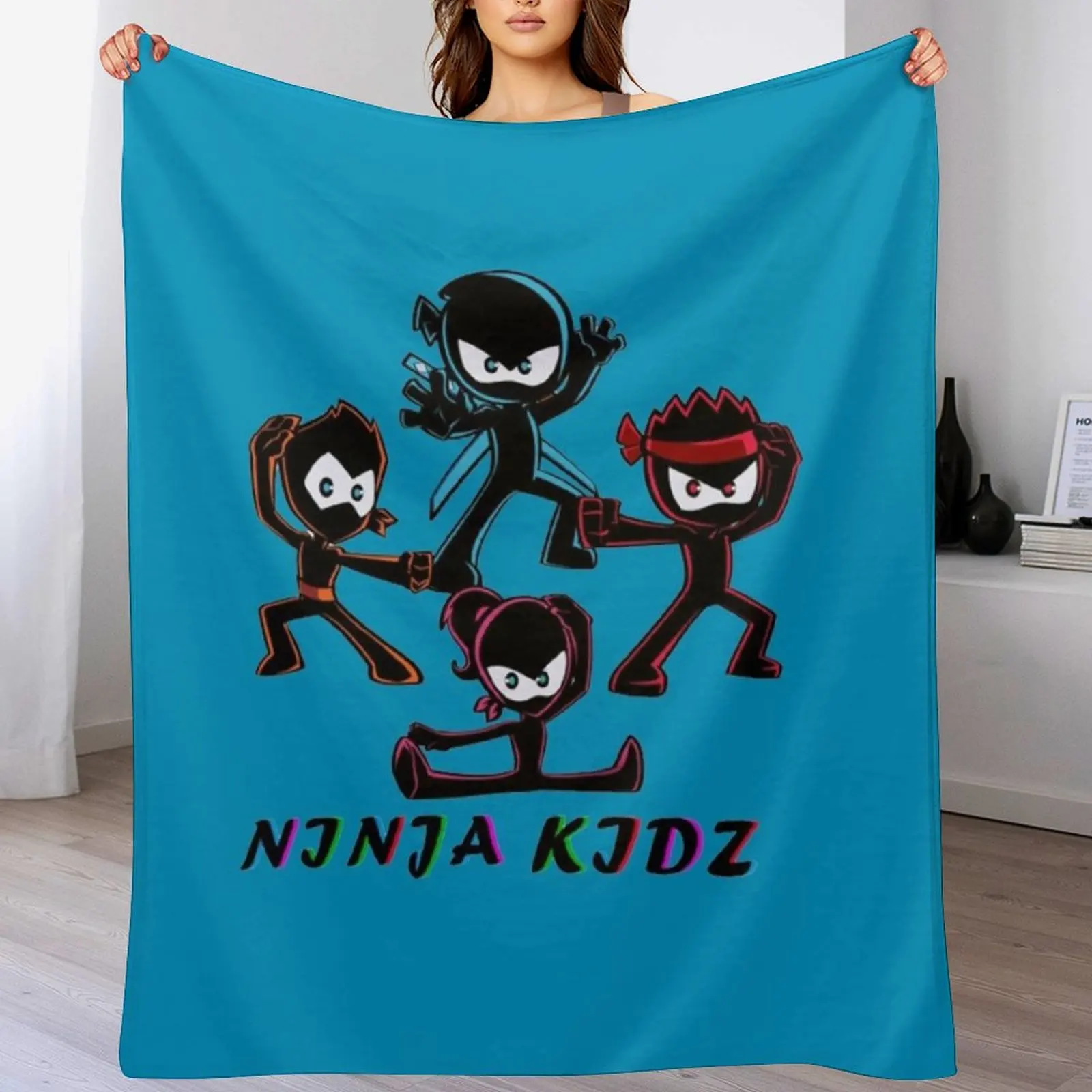 

Ninja Kidz Throw Blanket Quilt Sofas Blankets