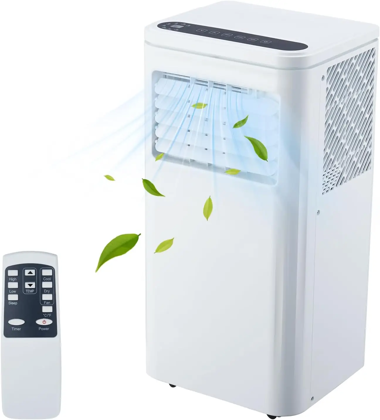 Portable Air Conditioner 10000 BTU, Cools Rooms Up to 450 Sq.Ft. in Bedrooms, 3-in-1 AC Unit Featuring Dehumidifier & Fan Modes, Includes LED Display, Remote Control, and Window Kit for Home, Office, Apartment Use