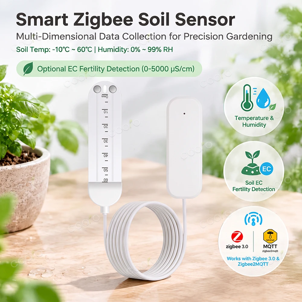 Garden Camera - Capteur d'humidité du sol Zigbee avec