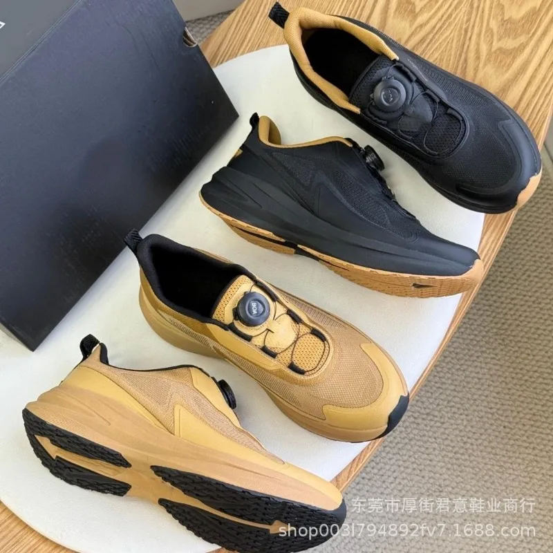 

New Fashionable and Trendy Men's Sports Shoes for Fitness, Running Hiking and Leisure Knob Thick Soled Lightweight Running Shoes