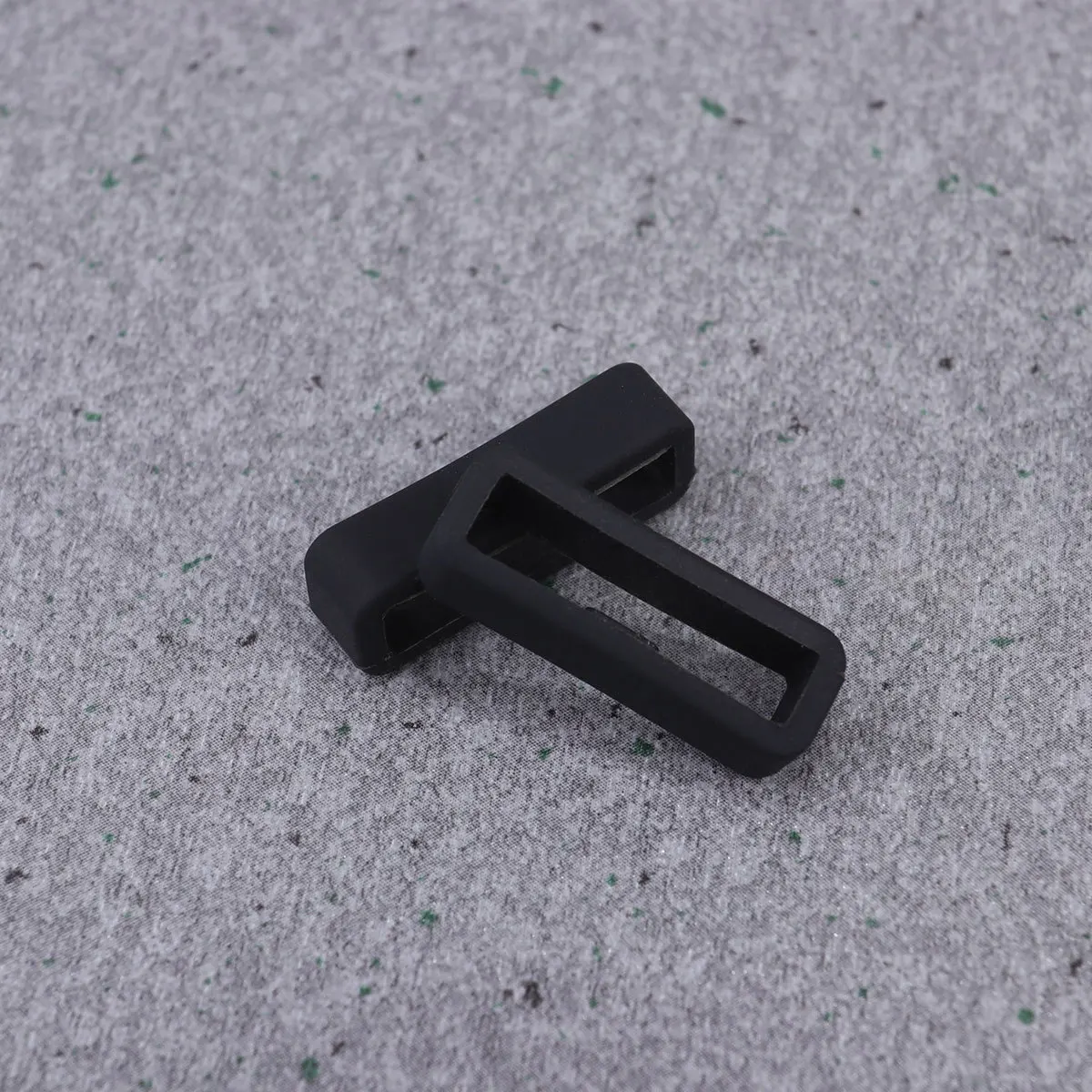 5Pcs Watch Strap Loop Silicone Ring Flexible Sturdy Replacement Band Holder for Black Inner Diameter 22Mm