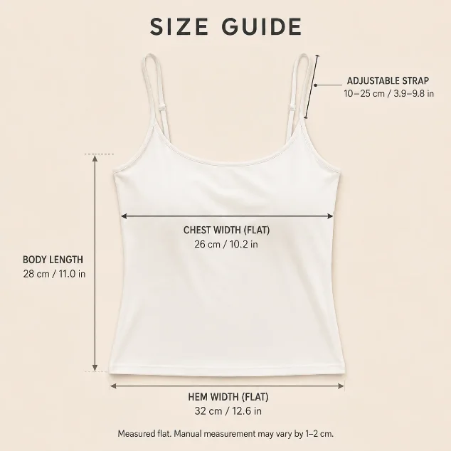 CHUANGERM Damen Einfaches Tanktop, schmal geschnittenes Trägertop, Weste, Oberbekleidung, Unterwäsche mit Brustpolster für Mädchen – Detail 1