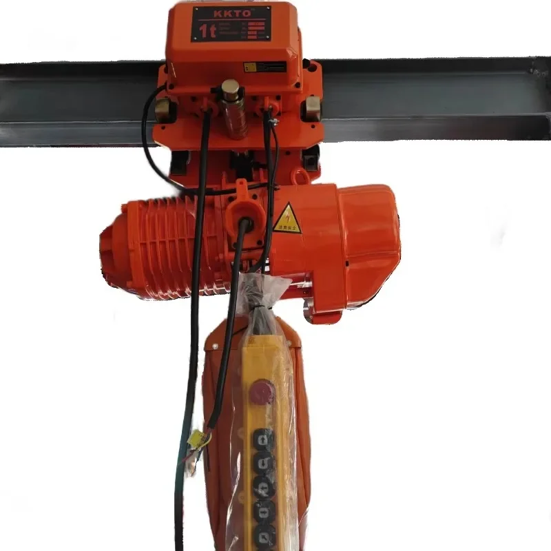

1 Ton Capacity Electric Chain Hoist with 4 Meter Crane 220V Small Steel Hook G80 Double Chain Ghost Head Design