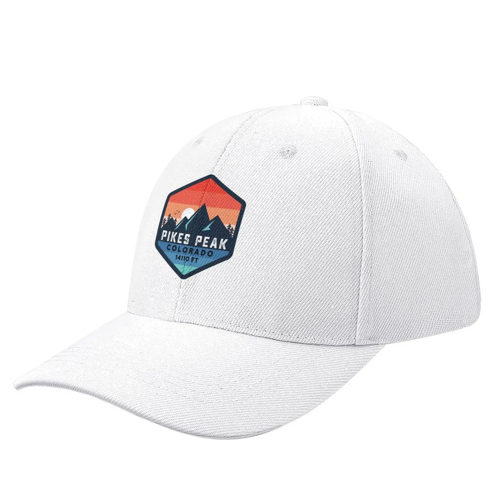 

pikes peak mountain colorado mount summit peak Baseball Cap Streetwear Hat Man Luxury derby hat fashionable Male Women's