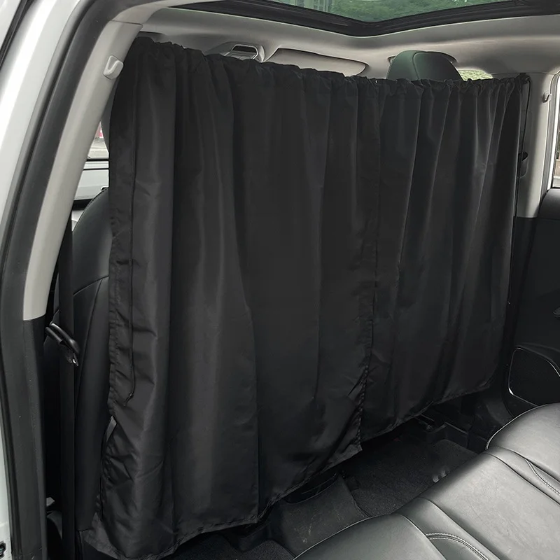 2 Pieces Car Privacy Curtain Front Rear Partition Drapes Car Isolation Curtain Middle Partition Blinds for SUV Business Van