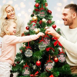 In weißen Acrylscheiben für Weihnachtsbaum, klares Bauer, Ballhandwerk, hängende Verzierung, DIY, Neujahrsdekoration, Zuhause, Weihnachten, 10 PCs, 5pcs 8 Hauptverkaufs -Acrylkugel - №6