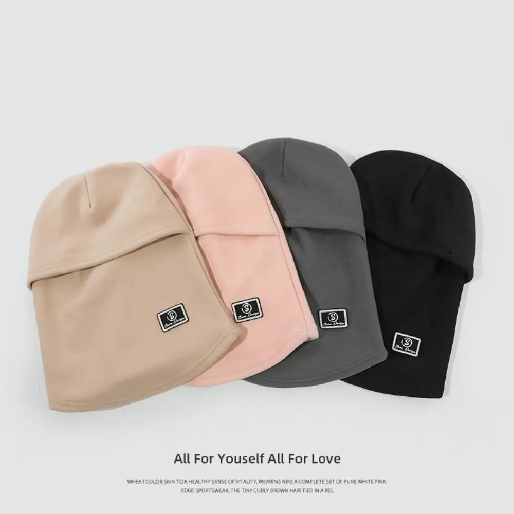 Passamontagna in pile antivento moda Cappello caldo Copri viso Pullover Berretto Protezione per le orecchie Scaldacollo Maschera Cappuccio Berretti Ragazze