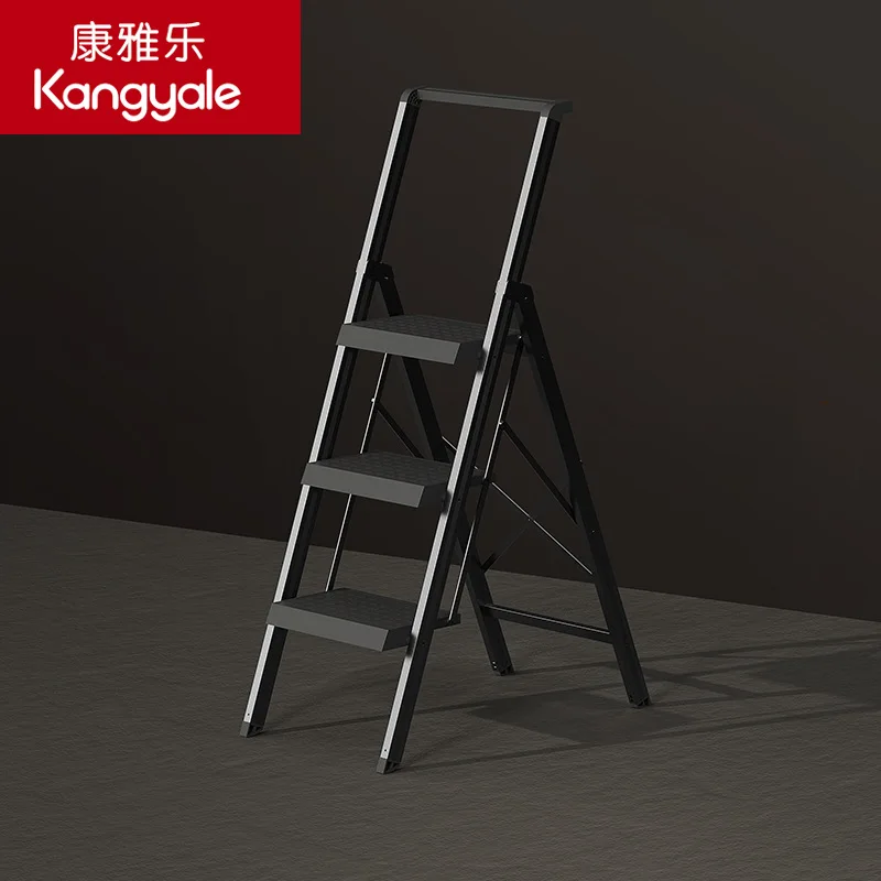 Yjq multi-functional folding herringbone ladder small climbing convenient decoration ladder housewarming thickened ladder