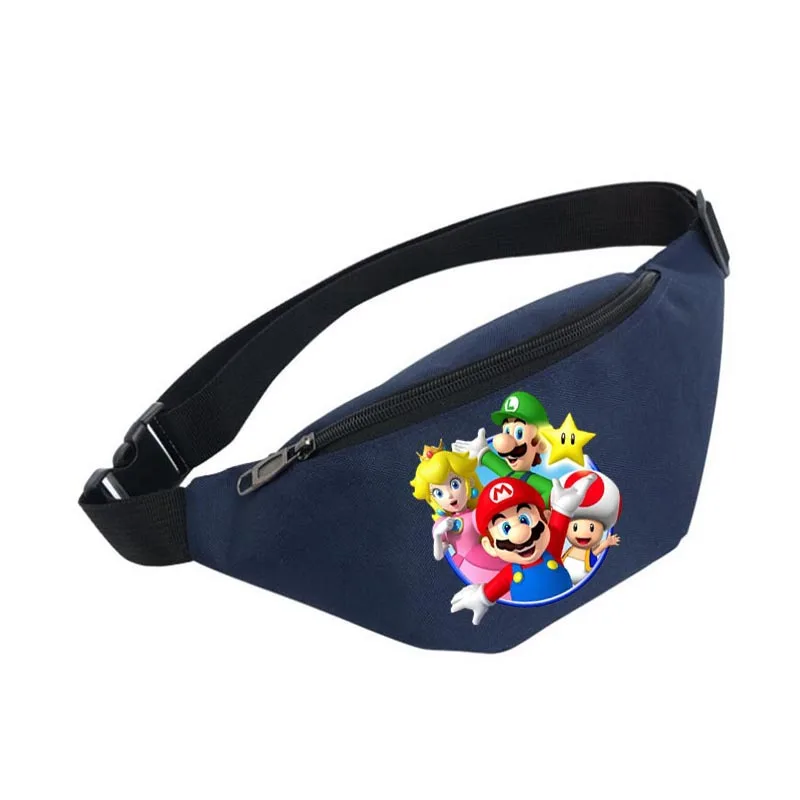 Super Mario Bros talia torba moda damska torby na ramię Cartoon duża pojemność torebka Crossbody sportowa torebka na klatkę piersiową prezenty dla