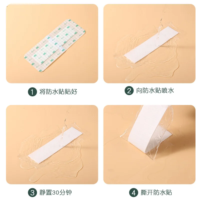 Cinta adhesiva médica transparente de PU, antialérgica, vendaje Medicinal, cinta de fijación de heridas, yeso impermeable