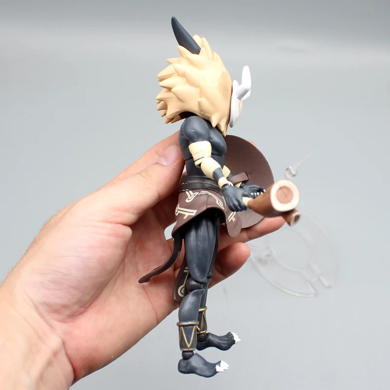 18cm Genshin Impact Wooden Shield Hilichurl Anime Figure Modle Animation Pvc Style Modle Statue Decoration  Collectiable Gifts