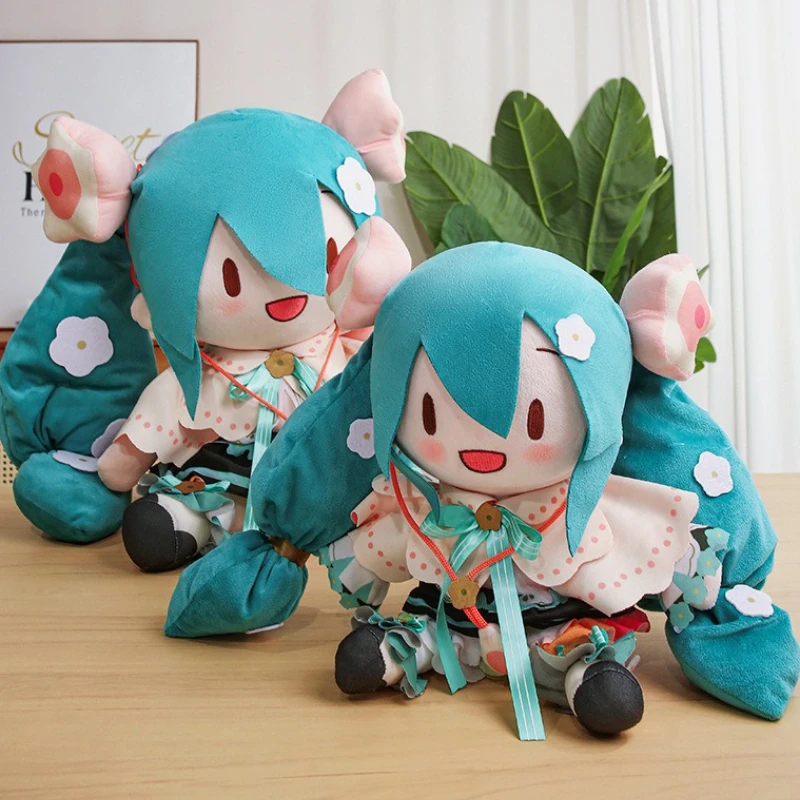 

Anime Bow Hatsune Miku Plush Doll Cute Cartoon Hatsune Stuffed Plush Dolls Toys Children Companion Soft Pillow Birthday Gifts