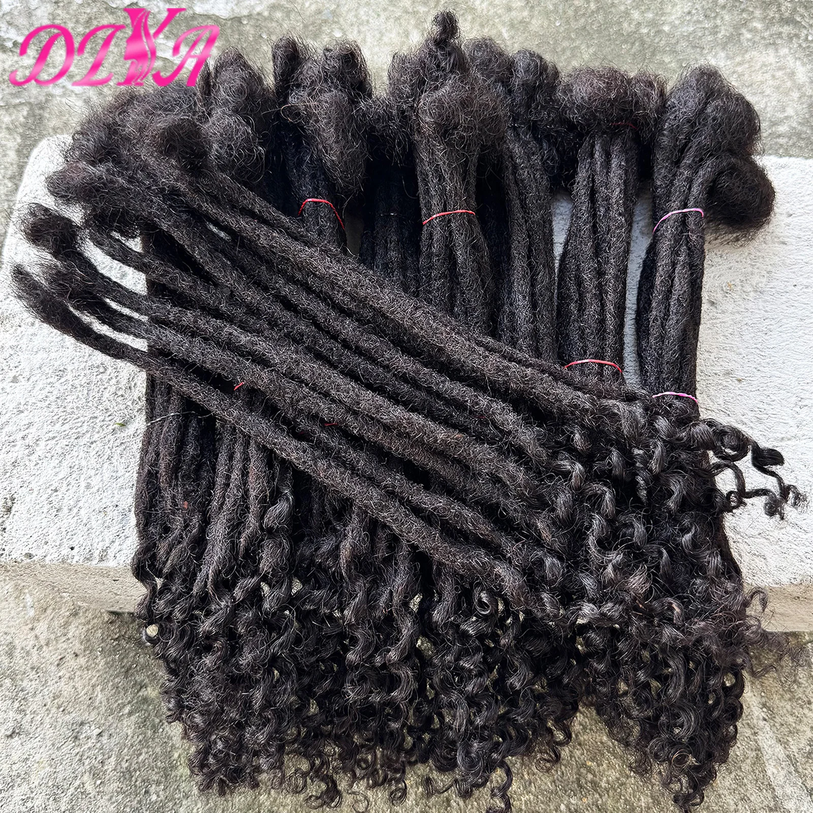 

Наращивание локонов 100% человеческие волосы, завитые дреды ручной работы, наращивание вьющихся кончиков, бразильские волосы Remy, можно красить для мужчин и женщин