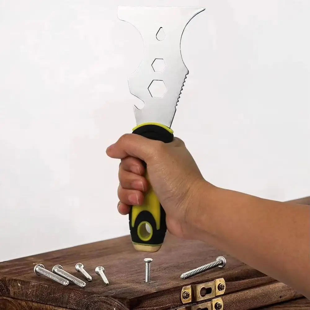 Concrete Finishing Paint Scraper Stainless Steel High Strength Plaster Shovel Efficient Scraping Comfortable Grip