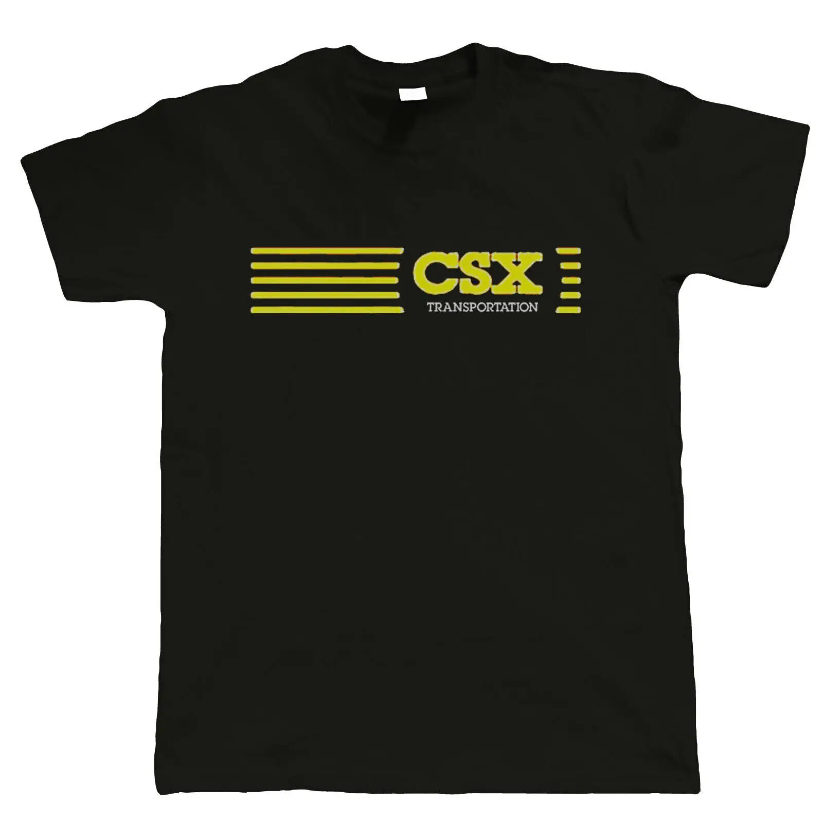 CSX Transportation Logo Class I freight railroad Men's T Shirt Made in USA