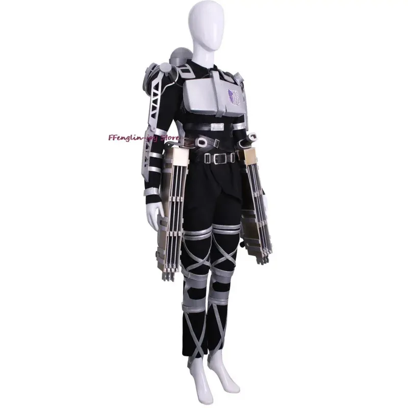 ❤ The Final Season 4. Attack on Titan Cosplay Shingeki no Kyojin Team Uniform Levi Eren Kostüm Harness Armor Halloween Kostüm ★ ❤ ★
