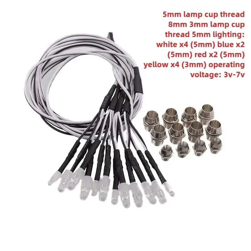 

RC LED Light Kits for 1/18 1/12 1/10 1/8 1/5 Trxs HSP SCX10 D90 HPI Redcat