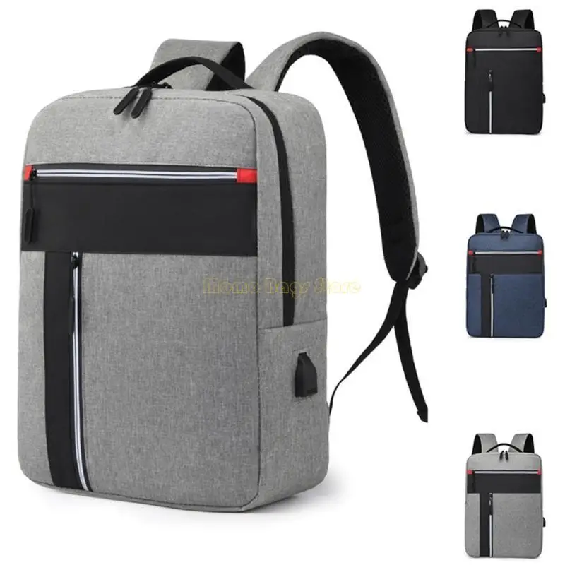 X90D -Laptop -Rucksack für Männer großer Kapazitätsschule Rucksack mit USB -Ladeanschluss