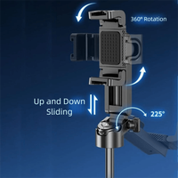 3 in 1 Mini Telescopic Selfie Stick Extendable 360° Rotation Bluetooth Selfie Stick Lightweight with Wireless Bluetooth