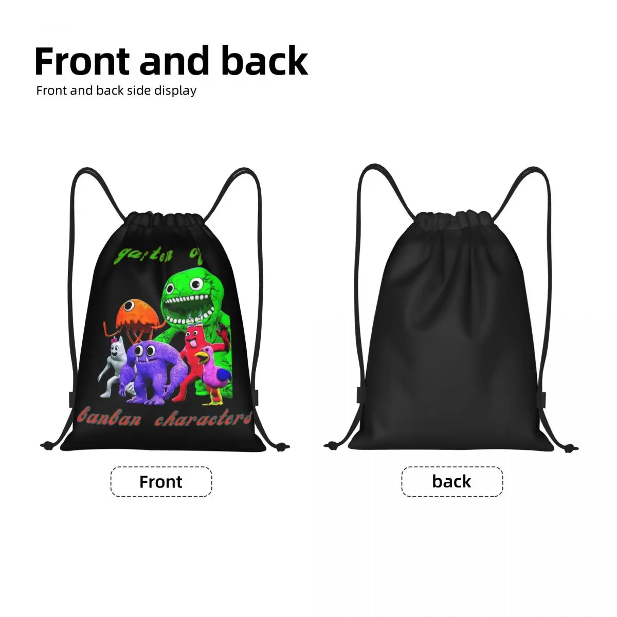 Regenbogen Vriend Trekkoord Tas Mannen Vrouwen Draagbare Sport Gym Sackpack Garten Van Banban Video Game Training Opslag Rugzakken