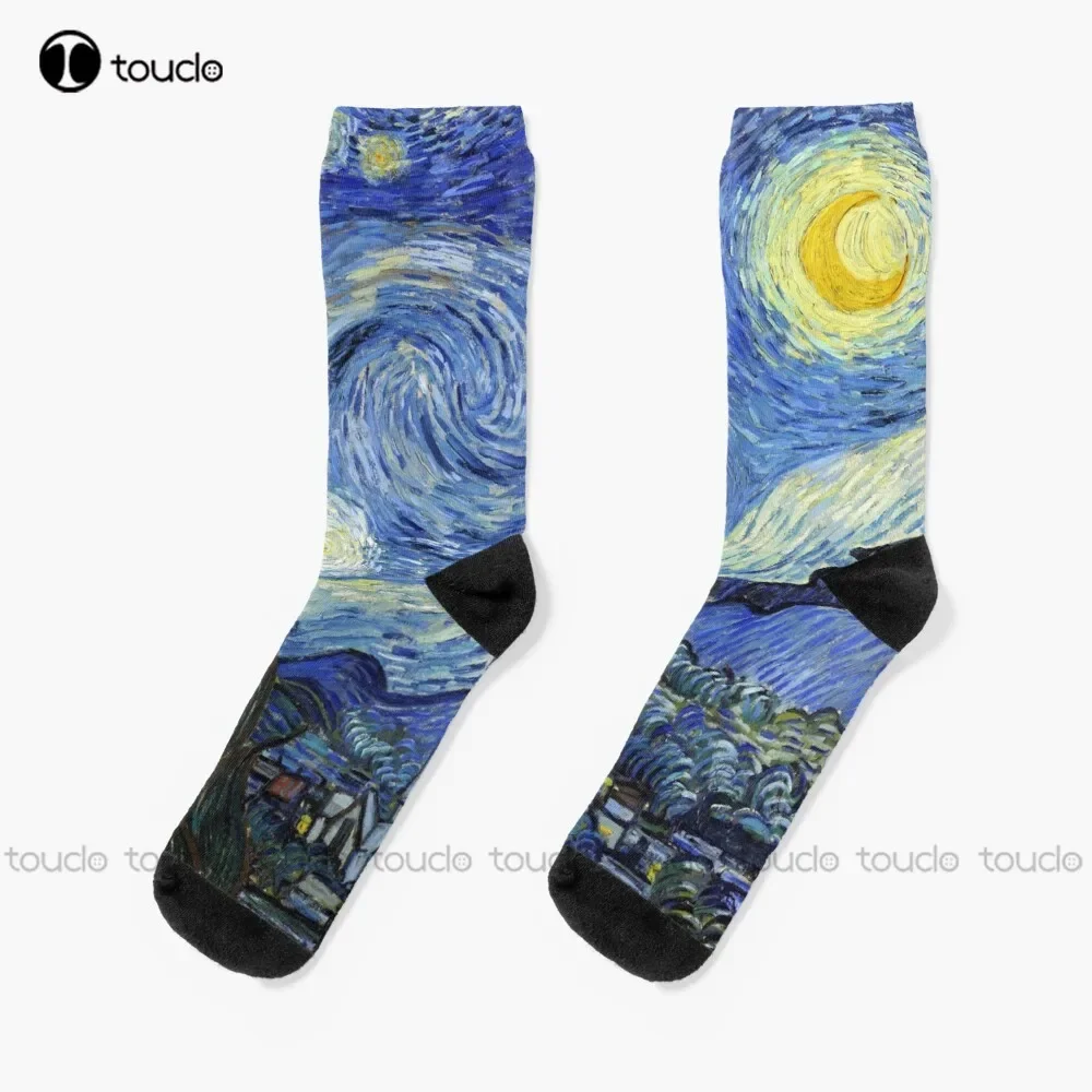 

Starry Night Van Gogh Socks Socks Youth Personalized Custom Unisex Adult Teen Youth Socks Halloween Christmas Gift Fashion New