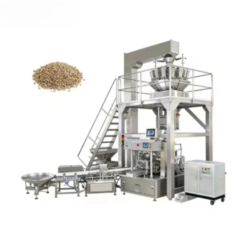 Customized Automatic Granular Filling Production Line for Chemical Bottles/Pouches/Bags PLC Controlled High Productivity Motor