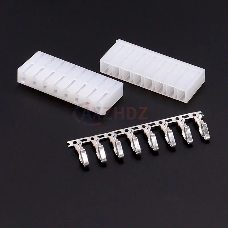 50 قطعة CH5.08mm 2/3/4/5/6/7/8 دبوس موصل 5.08 مللي متر الملعب مستقيم إبرة دبوس رأس + الإسكان + محطة Ch5.08-2p/3p/4p/5p/6p #6
