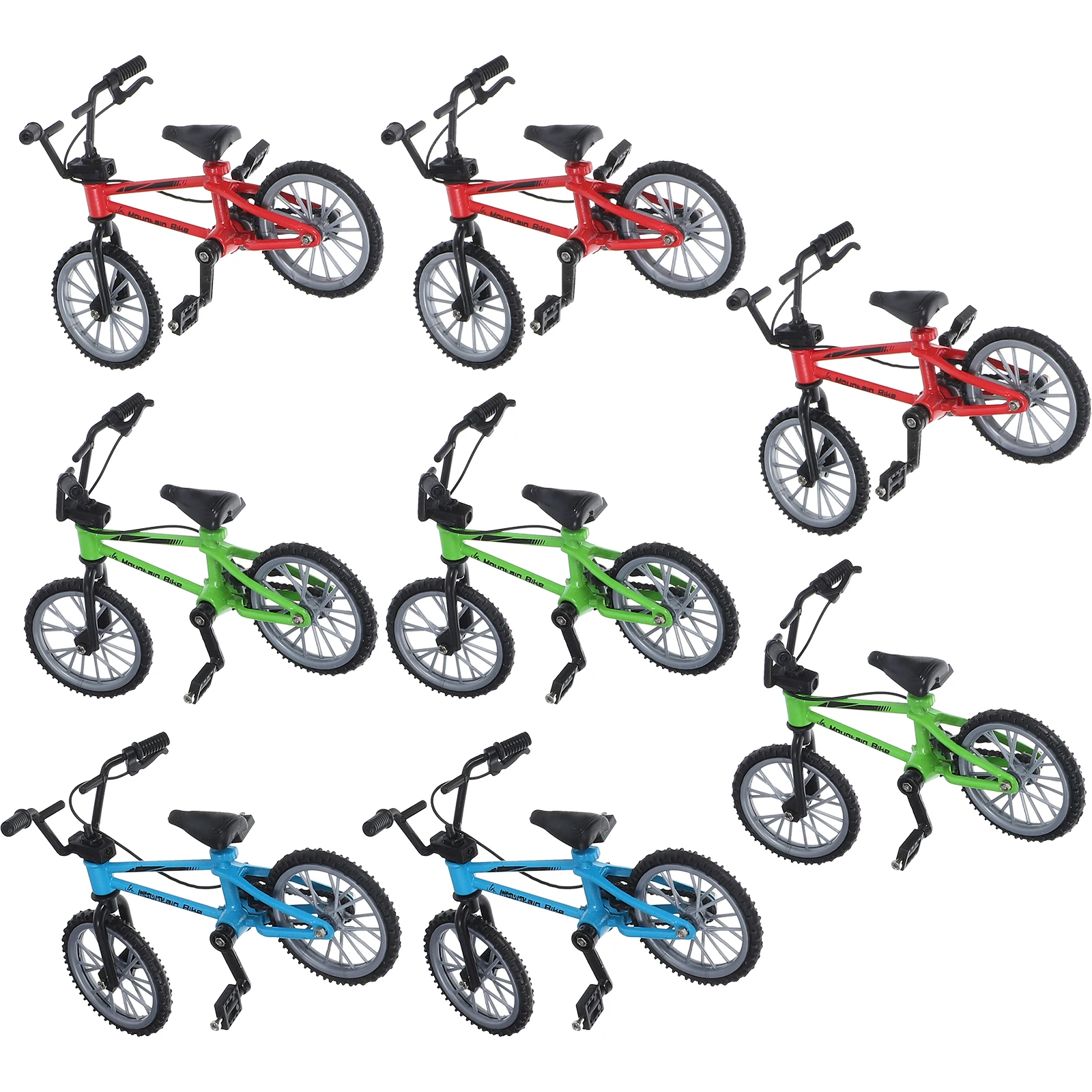 

8pcs Creative Simulation Model Mini Figurine Miniatures Crafts Home Decoration Ornaments (Random Red, Blue )