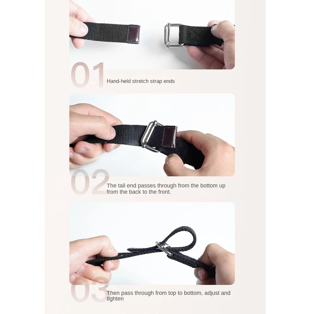 New Stretching Tension Yoga Fitness Belts Practical Portable Yoga Belt Yoga Aids Strength Training Cotton Belt