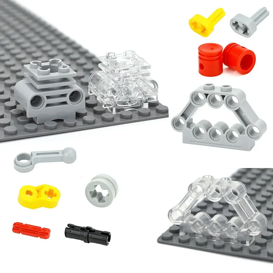 Accesorios de bloques de construcción MOC, piezas de montaje de Motor técnico eléctrico, modelo de coche, piezas de juguetes de Motor compatibles con 32333 2850