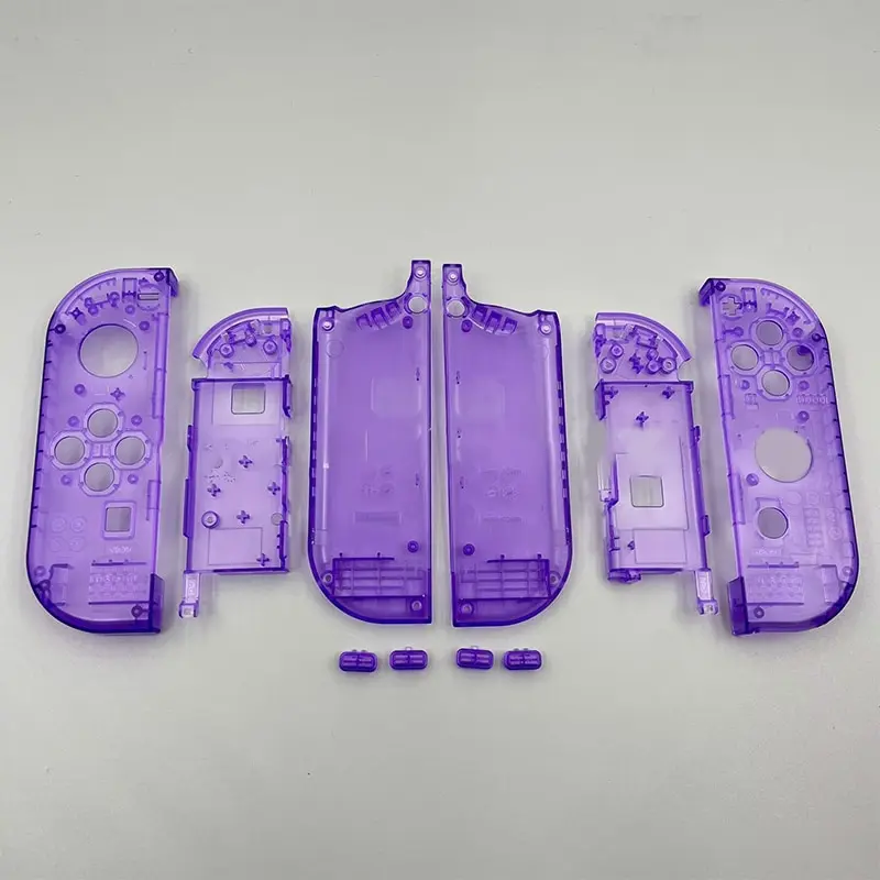 For Replacement Clear Transparent Shell Cover SL SR Buttons for Nintendo Switch NS Joy Con Controller