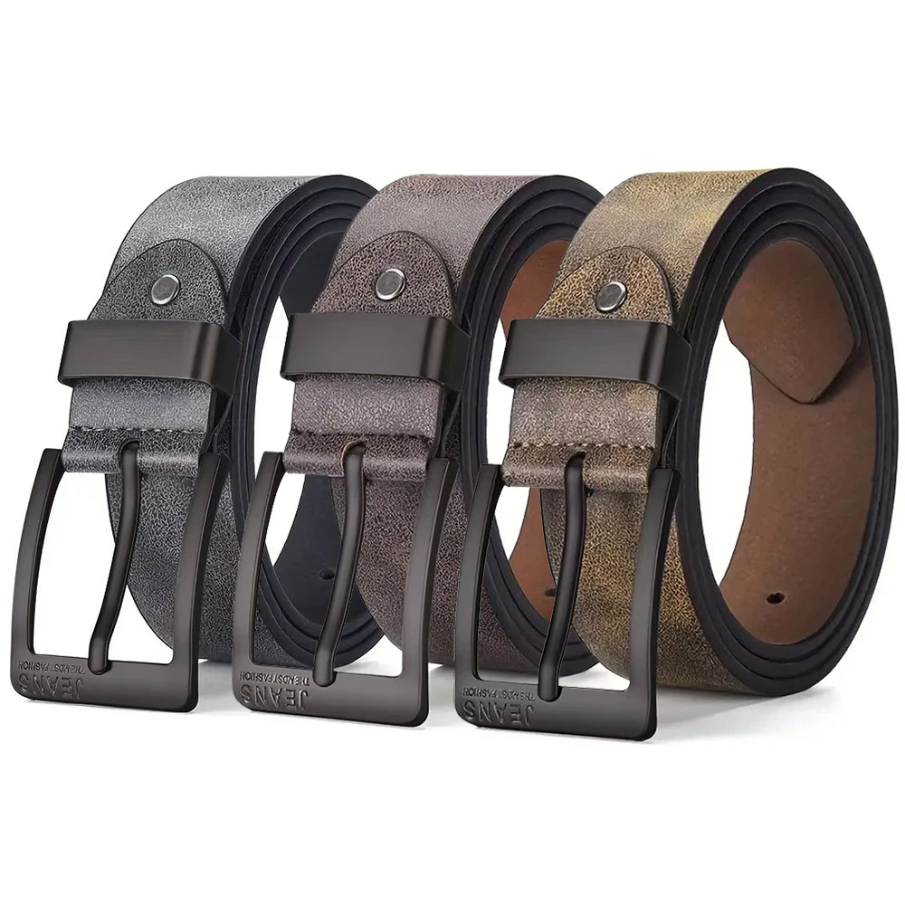 جديد الرجال عالية الجودة بولي حزام حزام جلد دبوس معدني مشبك حزام الترفيه الأعمال حزام المألوف الذكور الإكسسوارات مصمم حزام