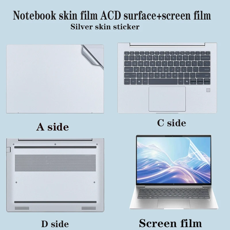 

For 13.3inch HP Elitebook 630 635 835 830 G11 G10 G9 G8 Laptop skin Easy-to-cut sticker screen protective film for computer body