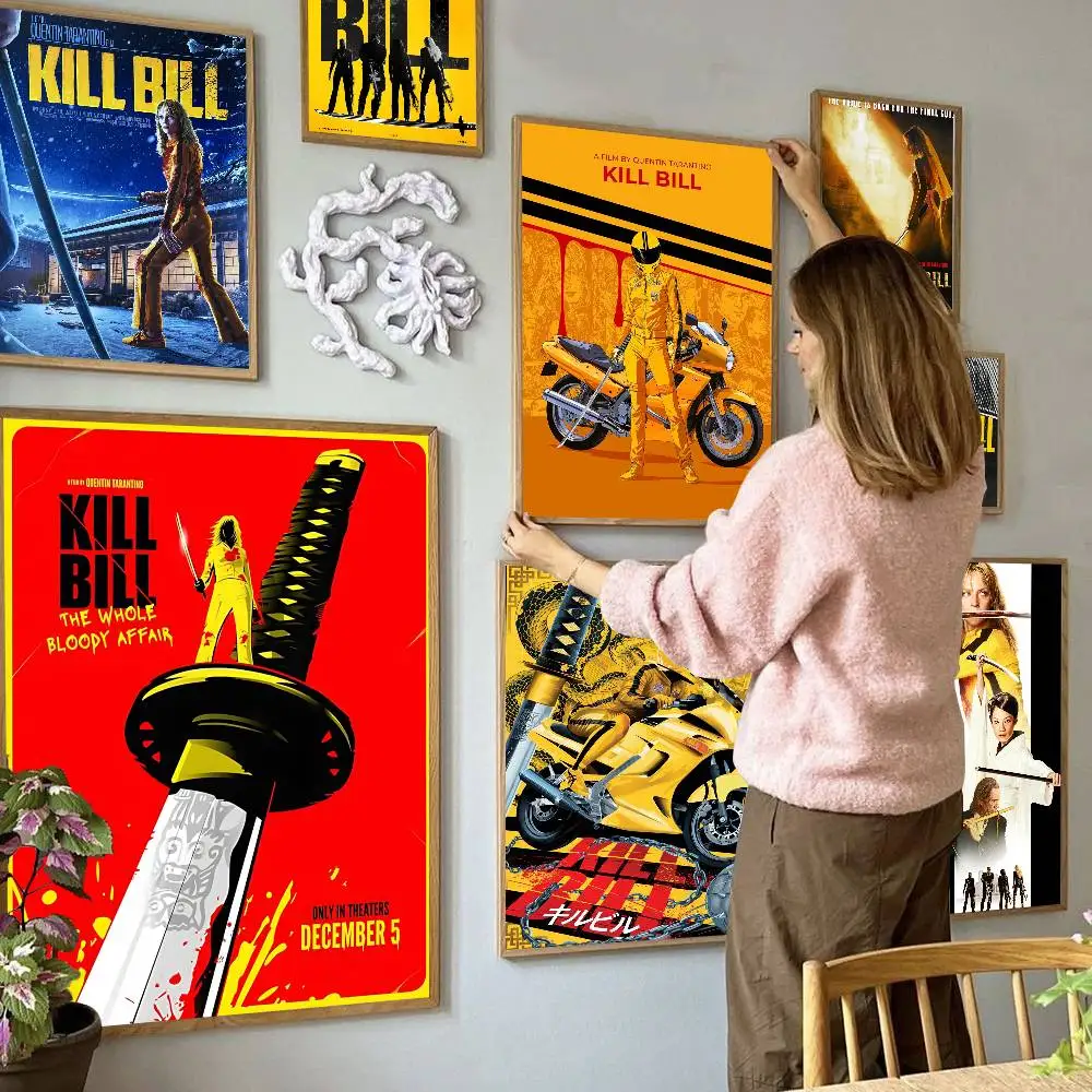 Movie K-Kill Bill Vintage Posters Sticky Vintage Room Home Bar Cafe Decor Kawaii Room Decor