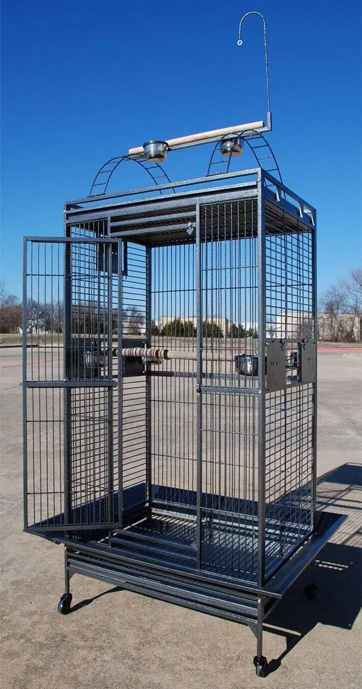 Large Sturdy Wrought Iron Bird Parrot Home Cage