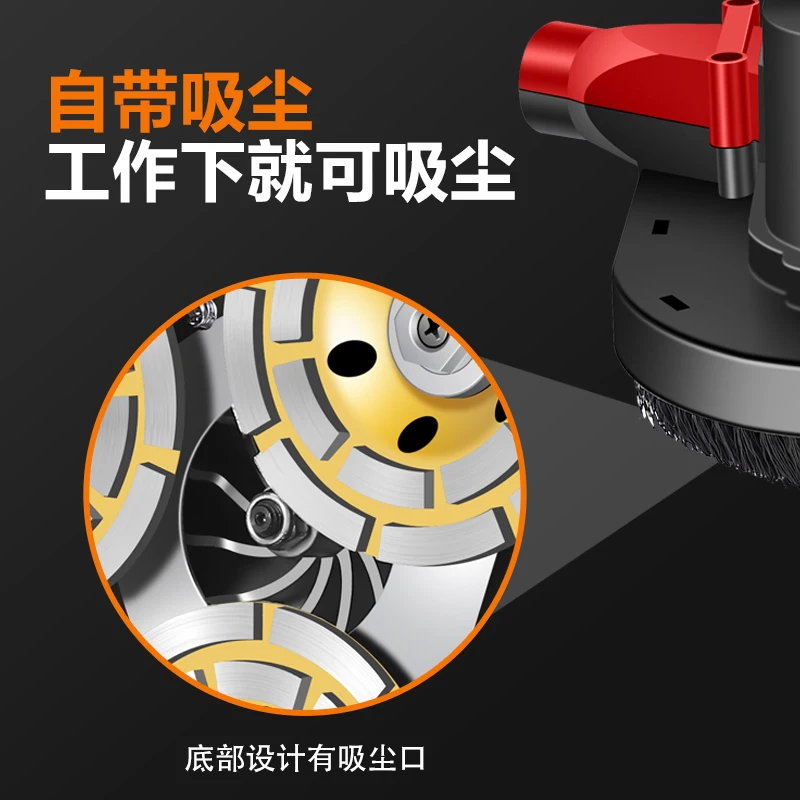 3 Head Grinder Concrete Cement Floor Grinder Epoxy Floor Grinding and Polishing Machine