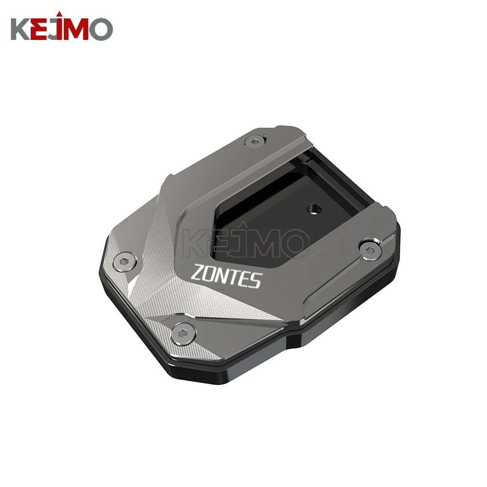For ZONTES 350D/350M/150D/150M Motorcycle CNC Kickstand Foot Side Stand Extension Pad Plate Bracket For Voge SR4Max SR150GT 3