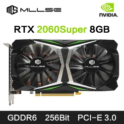 MLLSE RTX 2060 Super 8GB Graphics Card GDDR6 256 Bit PCI-E 3.0×16 8Pin NVIDIA GPU Rtx 2060super Gaming Video Card Placa De Vide