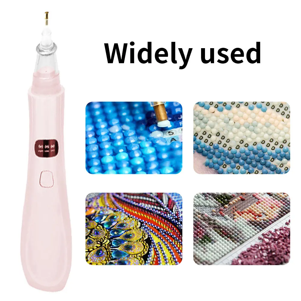 قلم رسم ماسي كهربائي، 4 أطراف بديلة، وضع شفط قابل للتعديل، قلم رسم فني ماسي لاسلكي مع مضخة مفرغة #4