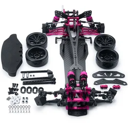 1/10 CNC Zestaw ramy z metalowego i włókna węglowego do Sakura D5 1/10 RC Zdalnie sterowany płaski model samochodu do driftu Części