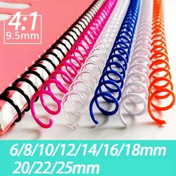 A4 46 Hole Notebook Binding Spiral Ring Book Single Wire 6-25mm Multiple Sizes DIY Cut Out Calendar Rubber Coil Punch Supplies