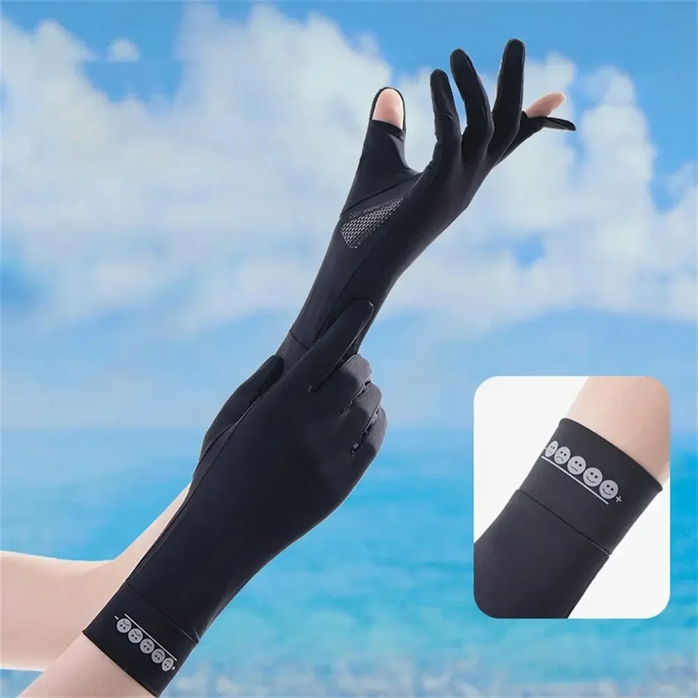 

Women Driving Gloves Summer UV Sun Protection Gloves Non-Slip Touchscreen Ice-Silk Sunblock Gloves for Cycling Riding