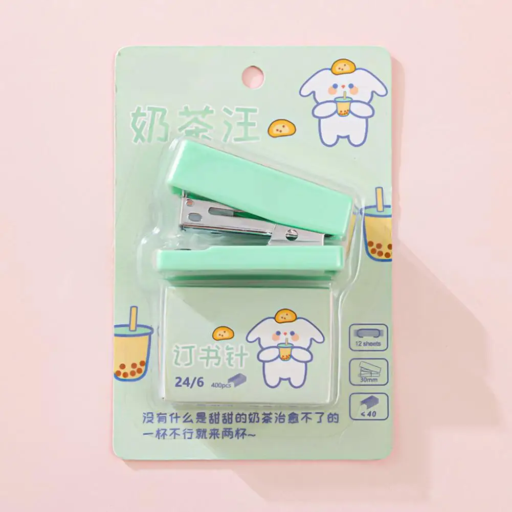 Bind Long Lasting Lovely Doggy Pattern No.12 Mini Stapler Paper Binding Machine Study Accessories
