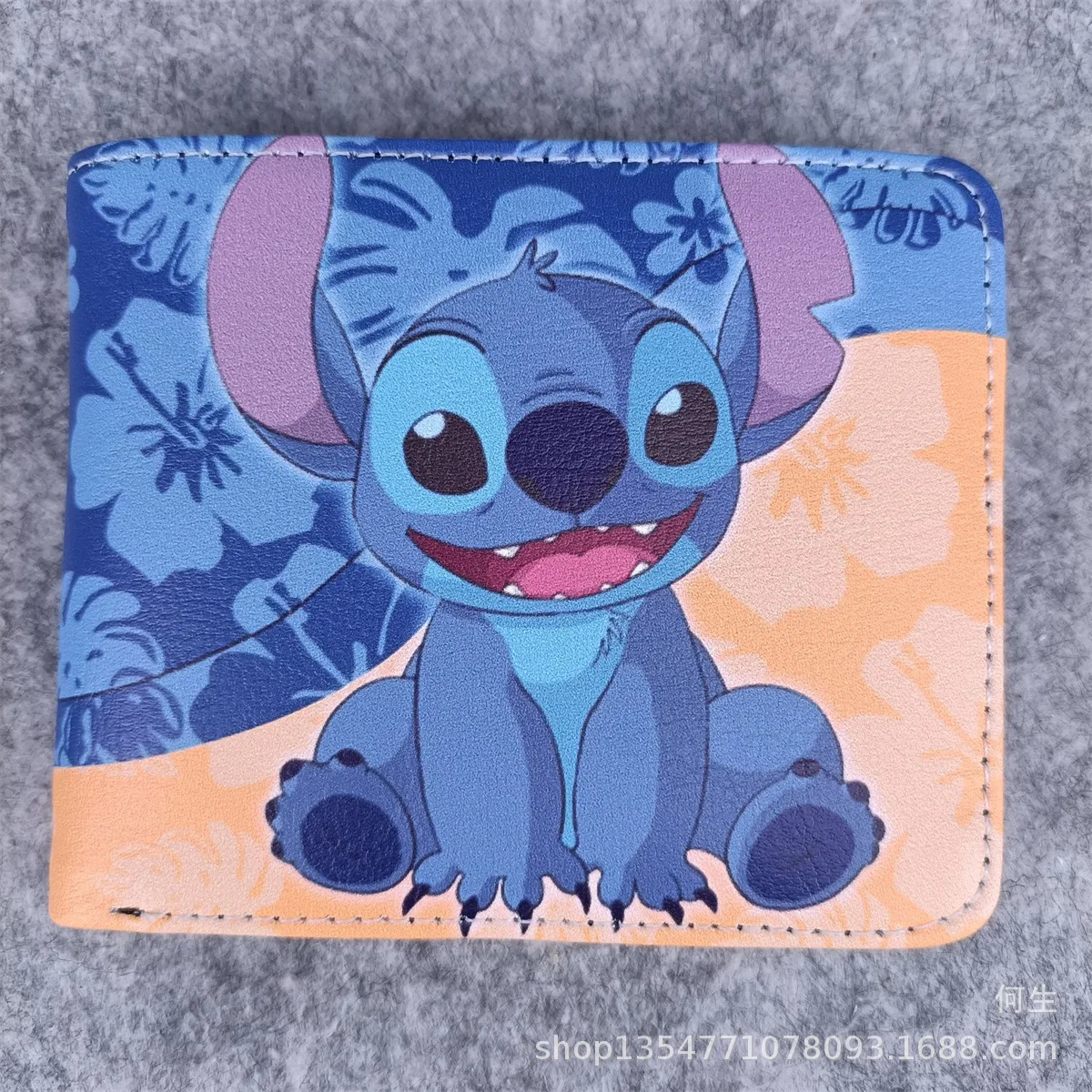 Marvel Avengers Lilo & Stitch Anime Foldable Wallet Kawaii Stitch Men Children Bank ID Card Holder Card Clip Bag Cartoons Gifts