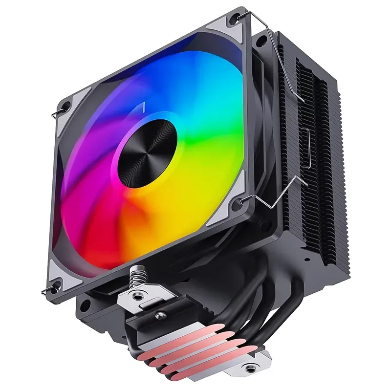 BOLRZO Snowman Central Processor Cooler 4 Heat Pipe Rgb Central Processor Fan Am4 Am5 LGA1200 2011 Computer Processor Air