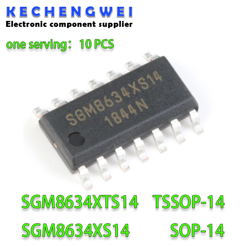 10PCS/LOT SGM8634XTS14 SGM8634XTS SGM8634 TSSOP14 SGM8634XS14/TR SGM8634XS14 SGM8634XS SOP-14New original